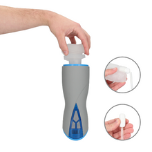 Masturbator inovator MASTURS Eloa Winged Goddess, funcție de realitate augmentată (AR), 5 funcții de sucțiune, 9 funcții de vibrație, albastru