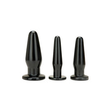 Set Plug anal Me You Us - Anal Training Kit, din silicon de inalta calitate, negru