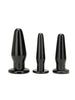 Set Plug anal Me You Us - Anal Training Kit, din silicon de inalta calitate, negru
