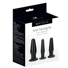 Set Plug anal Me You Us - Anal Training Kit, din silicon de inalta calitate, negru