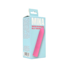 Stimulator clitoris MINA Whisper, design în formă de ruj, 10 funcții de vibrație, 9.25 cm, roz