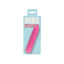 Stimulator clitoris MINA Whisper, design în formă de ruj, 10 funcții de vibrație, 9.25 cm, roz