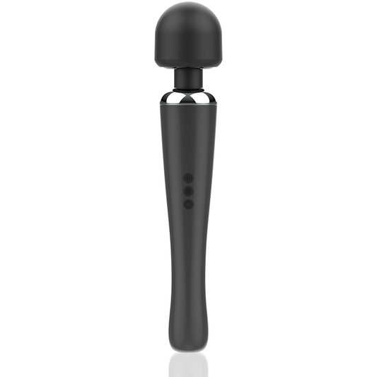 Aparat de masaj NAOMI WAND Super Strong, tip Hitachi, pentru corp si zone intime, 20 functii de vibratie, negru