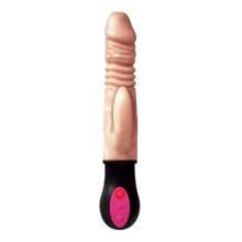 Vibrator rabbit realist NASSTOYS Realskin Hot Cock Rotating, cu funcții de încălzire, rotație și penetrare automată, culoarea pielii