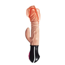 Vibrator rabbit realist NASSTOYS Realskin Hot Cock Rotating, cu funcții de încălzire, rotație și penetrare automată, culoarea pielii