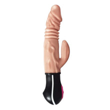 Vibrator rabbit realist NASSTOYS Realskin Hot Cock Rotating, cu funcții de încălzire, rotație și penetrare automată, culoarea pielii