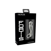 Vibrator NEXUS Fortis, din aluminiu, pentru stimularea punctului G și punctului P, 6 funcții de vibrație, lungime 13 cm, argintiu