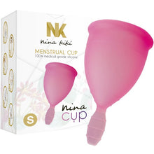Cupă menstruală NINA KIKI Menstrual Cup S, din silicon medical, protecție până la 12 ore, mărime S, roz
