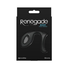 Inel dublu pentru penis NS NOVELTIES Renegade, lungime 10.9 cm, diametru 5.1 cm, din silicon, culoare negru