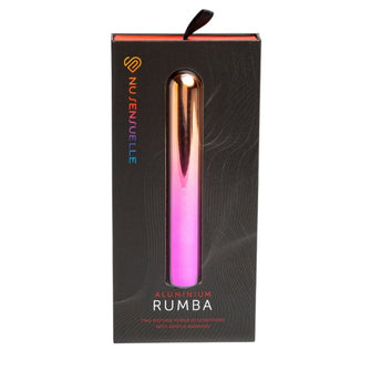 Stimulator clitoris NU SENSUELLE Aluminum Rumba, cu funcție de încălzire, 12 funcții de vibrație, roz