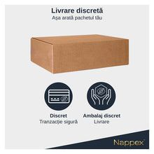 Inel pentru penis Nappex - Jari, dublu pentru stimularea erectiei, din silicon, negru