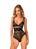 Sutien sexy OBSESSIVE Arienna, din dantela, cupe întărite pentru suport, bretele reglabile, culoare negru, mărime M/L
