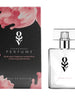 Parfum cu feromoni pentru femei OBSESSIVE Floral-Spicy, note de ambră, vanilie, iasomie și ylang-ylang, culoare corai, 30 ml