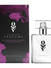 Parfum cu feromoni pentru femei OBSESSIVE FUN Floral-Fruity, note de cașmir, boabe de tonka, praline și vanilie, mov, 30 ml