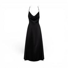 Rochie sexy OBSESSIVE Agatya , design cu spatele gol, accent din dantelă pe spate, material satinat, culoare negru, mărime L/XL