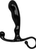 Plug anal OHMAMA cu inel pentru extractie, design ergonomic si silicon moale, lungime inserabila 11.5cm, negru