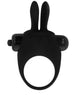 Inel vibrator OHMAMA - RABBIT, pentru penis si stimularea clitorisului, negru