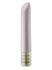 Vibrator bullet OH MY GEM Bold Vibe Diamond, pentru stimulare clitoris, 5 viteze și 5 funcții de vibrație profundă, roz sidefat
