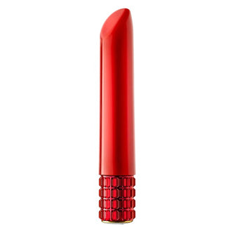 Vibrator bullet OH MY GEM Desire Vibe Ruby, pentru stimulare clitoris, 5 viteze și 5 funcții de vibrație profundă, rosu