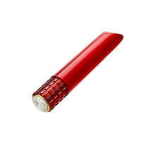 Vibrator bullet OH MY GEM Desire Vibe Ruby, pentru stimulare clitoris, 5 viteze și 5 funcții de vibrație profundă, rosu