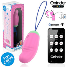 Ou vibrator ONINDER Love Pleasure Fun Colors, control prin aplicație, cu funcție de rotație 360°, din silicon, roz deschis