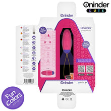 Ou vibrator ONINDER Love Pleasure Fun Colors, control prin aplicație, cu funcție de vibrații în valuri, din silicon, roz intens