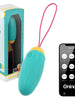 Ou vibrator ONINDER Love Pleasure Fun Colors, control prin aplicație, cu funcție de vibrații în valuri, din silicon, albastru deschis