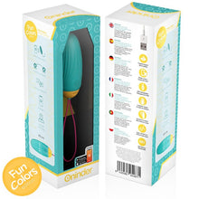 Ou vibrator ONINDER Love Pleasure Fun Colors, control prin aplicație, cu funcție de vibrații în valuri, din silicon, albastru deschis