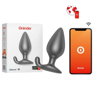 Plug anal ONINDER APP, control prin aplicatie, negru, 11 cm