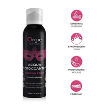 Spuma Orgie - Acqua Croccante, pentru masaj erotic, cu aroma de fructul pasiunii, 150 ml