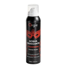 Spuma Orgie - Acqua Croccante, pentru masaj erotic, cu aroma de capsuni, 150 ml