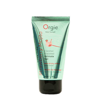 Lubrifiant cu aromă ORGIE Lube Tube – Cocktail Intimate Gel STRAWBERRY MOJITO, pe bază de apă, 50 ml