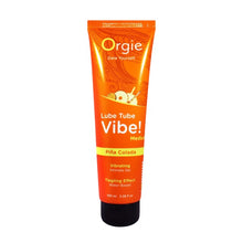 Gel lubrifiant Orgie - Vibe Pina Colada, pe baza de apa, cu efect de vibratie, aroma de ananas si nuca de cocos, 100 ml