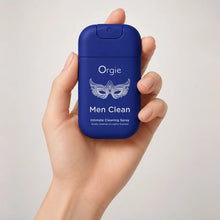 Spray intim ORGIE Men Clean, pentru igiena intimă masculină, textură non-lipicioasă, miros subtil de aloe, testat dermatologic, 30 ml