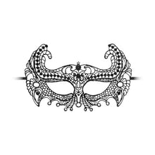 Mască OUCH! Empress Black Lace, pentru jocuri erotice, din dantelă, culoare negru, mărime universală