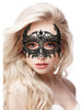 Mască OUCH! Empress Black Lace, pentru jocuri erotice, din dantelă, culoare negru, mărime universală