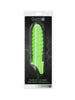 Manșon pentru penis OUCH! Glow In The Dark Penis Sleeve 6.2”, design spiralat, cu inel pentru testicule, 15 cm, verde fosforescent
