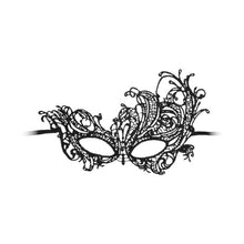 Mască OUCH! Royal Black Lace, pentru jocuri erotice, din dantelă, culoare negru, mărime universală