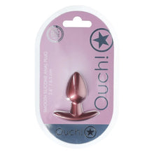 Plug anal OUCH! Smooth Silicone Anal Plug Small, lungime 6.5 cm, diametru 2.7 cm (mic), din silicon, roz