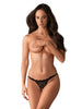 Chilot tanga sexy Obsessive 831-THC-1 Crotchless, S/M, negru