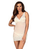 Lenjerie 2 piese chemise Obsessive 853, alb, L/XL