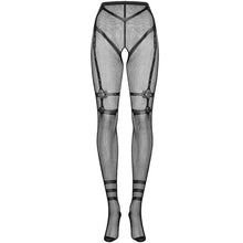 Dresuri fara Crotch OBSESSIVE - S123, negru, S/M/L