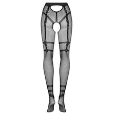 Dresuri fara Crotch OBSESSIVE - S123, negru, S/M/L