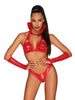 Costum sexy Obsessive Vampines, rosu, S/M