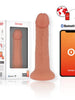 Dildo Oninder Bogota, control prin aplicație, vibrator bullet inclus, 9 funcții de vibrație, 17.5 cm, culoarea pielii