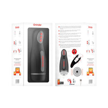 Masturbator Oninder App, control prin aplicatie, 10 functii de vibratie, 25 cm, negru