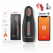 Masturbator Oninder App, control prin aplicatie, 10 functii de vibratie, 25 cm, negru