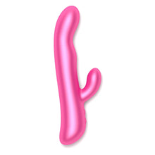 Vibrator tip rabbit, ONINDER - Oslo, pentru stimulare multipla prin rotatii cu 10 niveluri de vibratie, incarcare USB, din slicon, culoare Roz, 23 cm