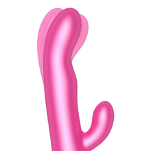 Vibrator tip rabbit, ONINDER - Oslo, pentru stimulare multipla prin rotatii cu 10 niveluri de vibratie, incarcare USB, din slicon, culoare Roz, 23 cm