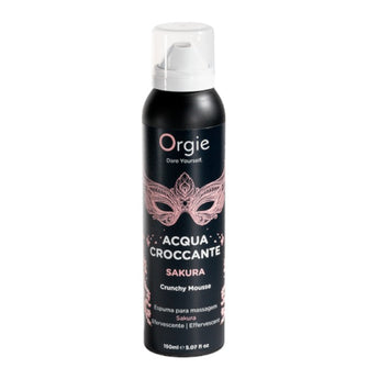 Spuma Orgie - Acqua Croccante SAKURA, pentru masaj erotic, cu aroma de flori de cires, 150 ml